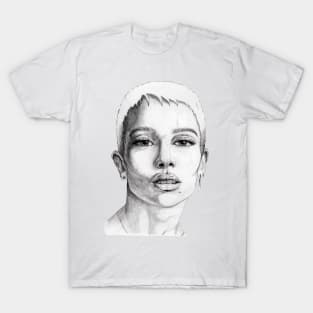 portrait sketching face T-Shirt